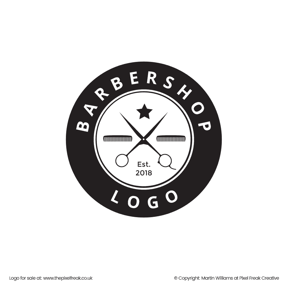 Barbers Logo PNG Picture, Black Barbers Logo Icon, Character, Element,  Company PNG Image For Free Download